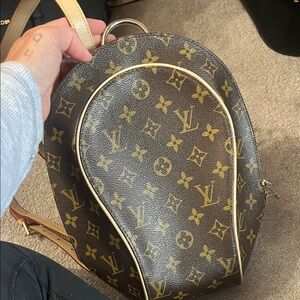 Inspired Brown and Gold Monogram Backpack
